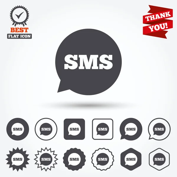 SMS speech bubble icons