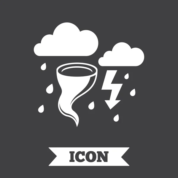 Storm bad weather sign icon. Gale hurricane.