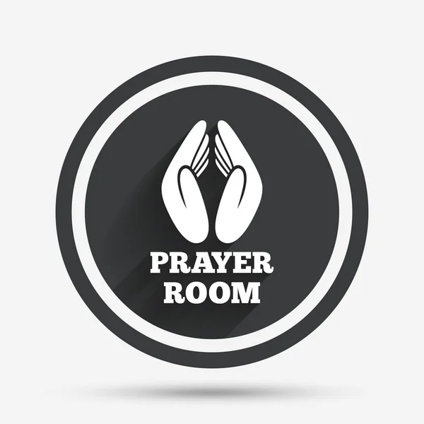 Prayer room sign icon. Religion priest symbol.