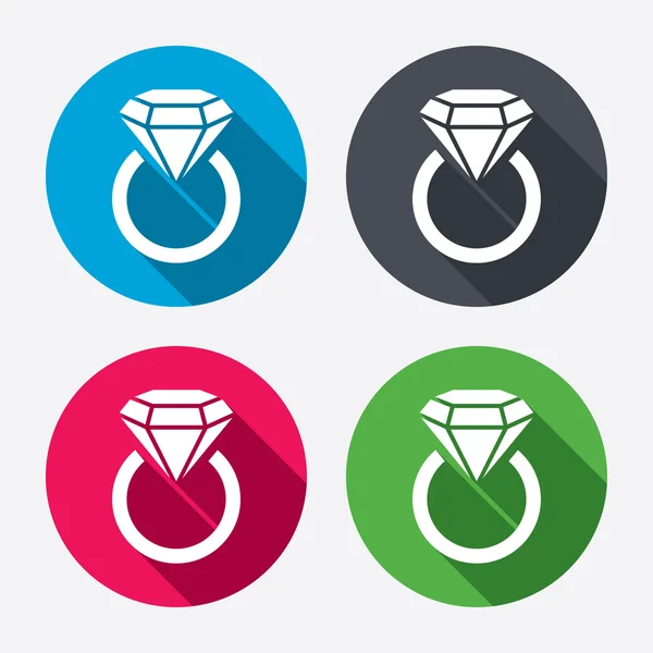 Jewelry sign icons