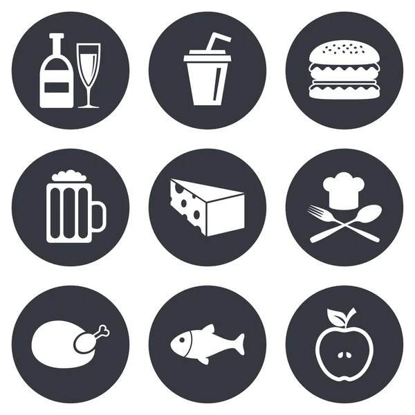 Food, drink icons.