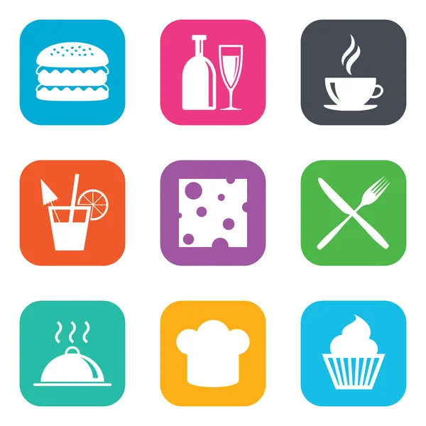 Food, drink icons.