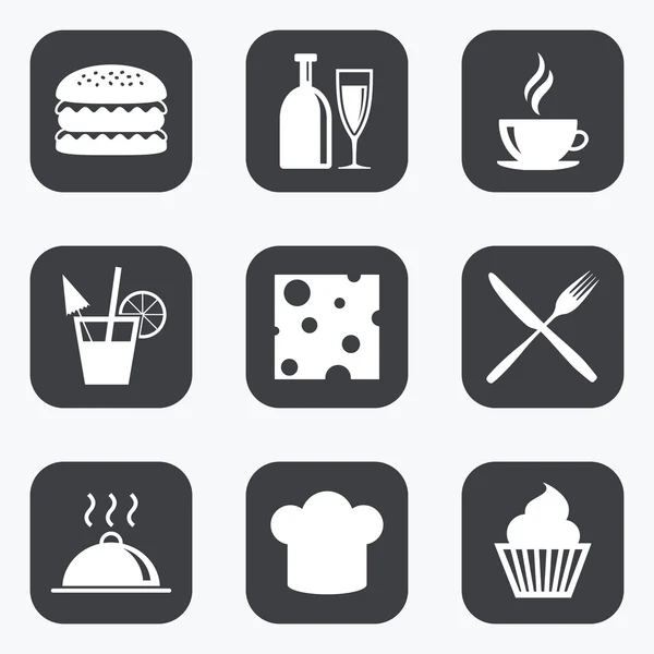 Food, drink icons.