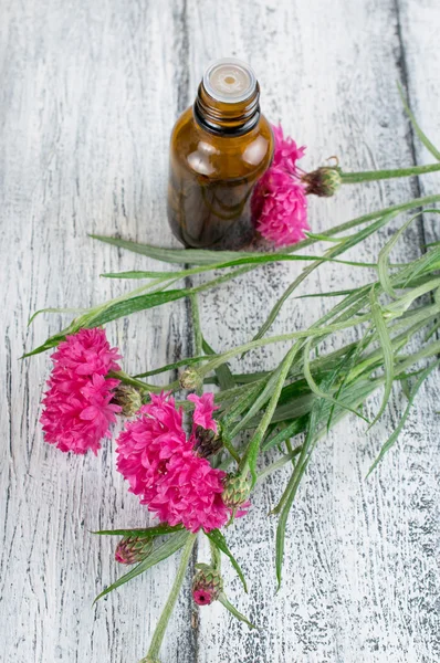 Aroma oil and cornflowers