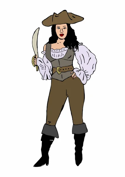 Image of a lady pirate