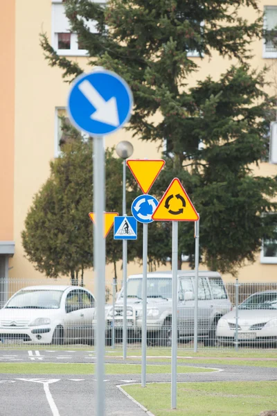 Road signs on the road