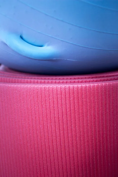 Fitness yoga and pilates foam mat and ball