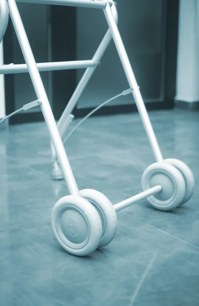 Old person walker frame in retirement home