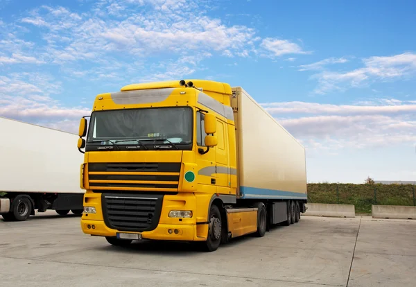 Cargo Transportation - Truck in the warehouse