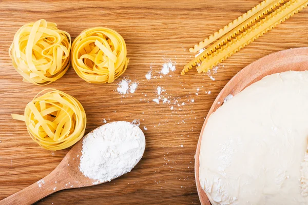 Ingredients for making pasta