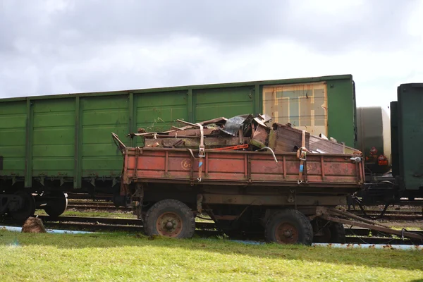 Accident with train and trailer