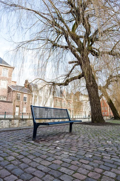 Iron street bench