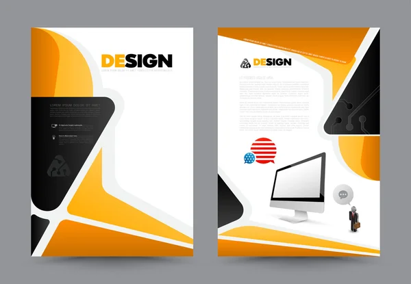 Cover annual report Leaflet Brochure Flyer template A4 size design