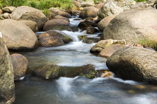 Rocks and flowing water