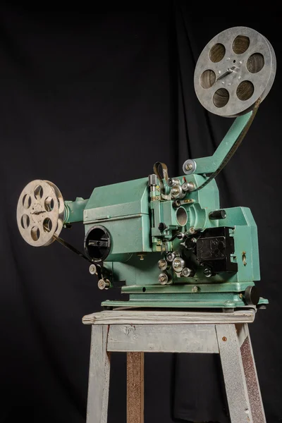 Worm\'s eye view of a retro movie projector