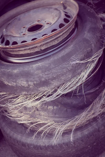 Blown out tires