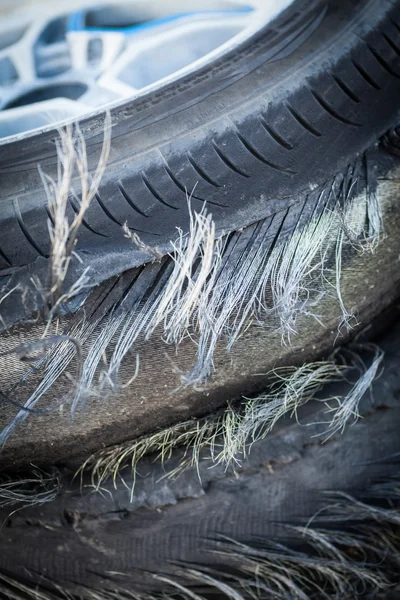 Blown out tires