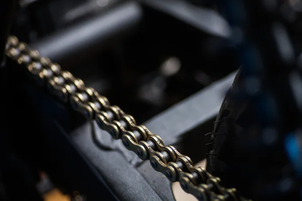 Motorcycle chain detail
