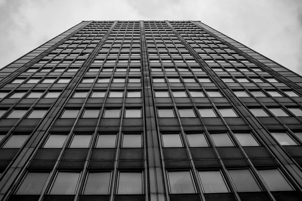 office building black and white
