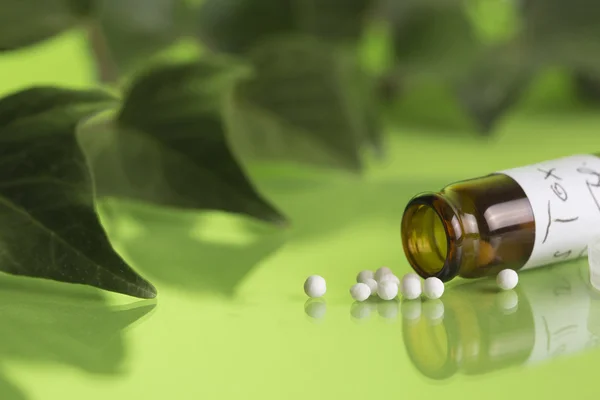 Homeopathic bottles and Pills