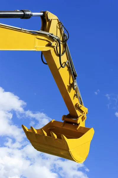 Excavator yellow bucket