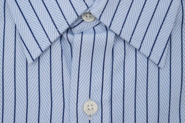 Close up of a mens shirt with strips