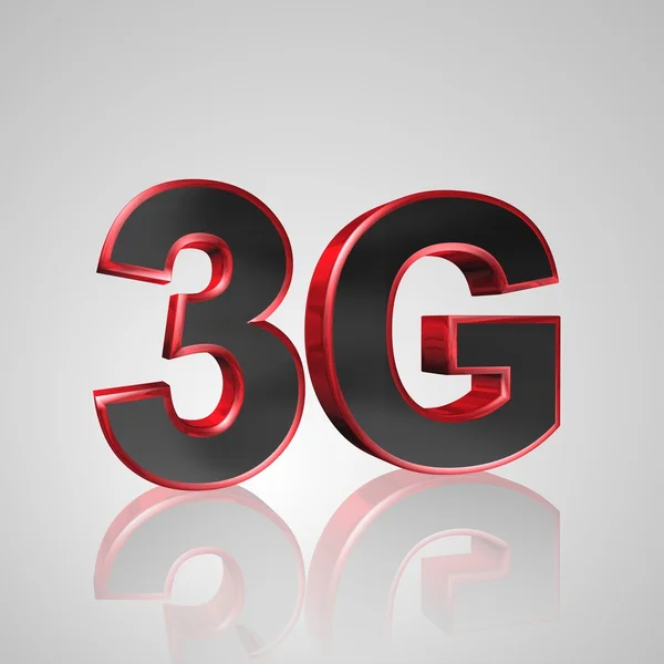 3D Text Mobile network 3G