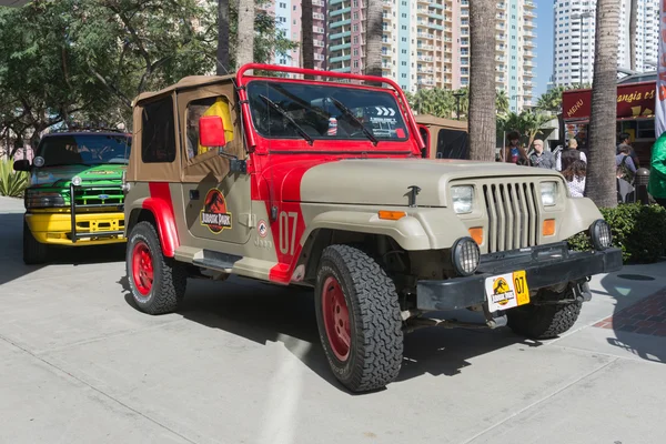 Jurassic Park Jeep Wrangler 07 during the Long Beach Comic Expo.