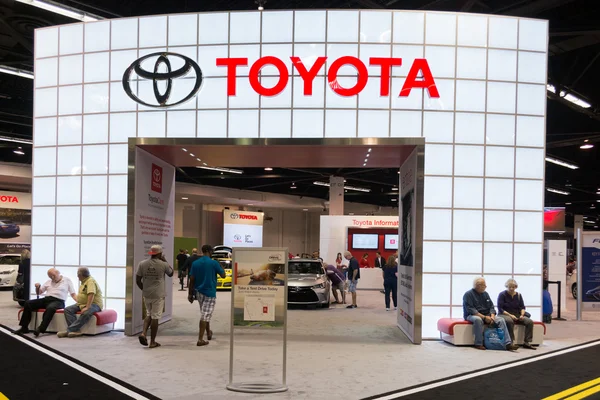 Toyota stand at the Orange County International Auto Show