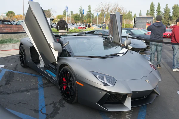 Lamborghini Aventador on display