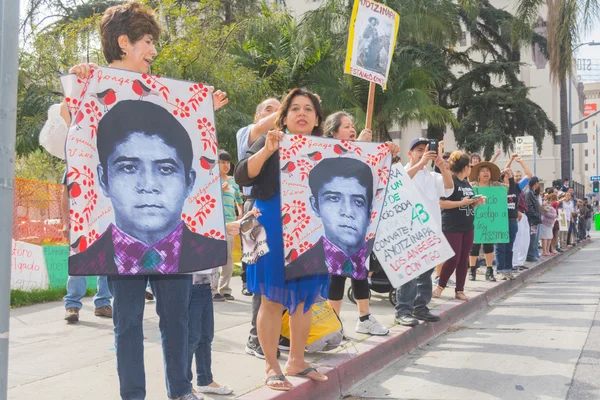 Relatives of the students who disappeared in Mexico packed the s