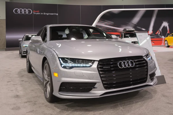 Audi A7 on display.