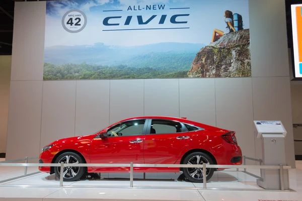 Honda Civic on display.
