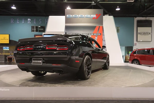 Dodge Challenger SRT on display.