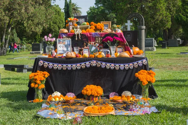 Traditional Mexican altar installation.