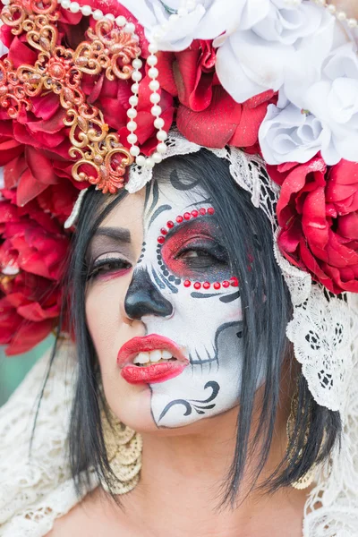 Woman with sugar skull