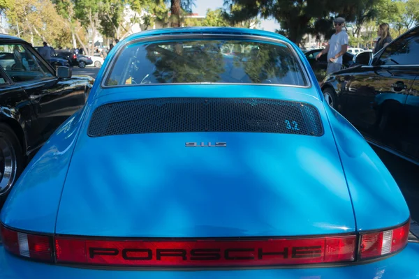 Porsche 911s on display