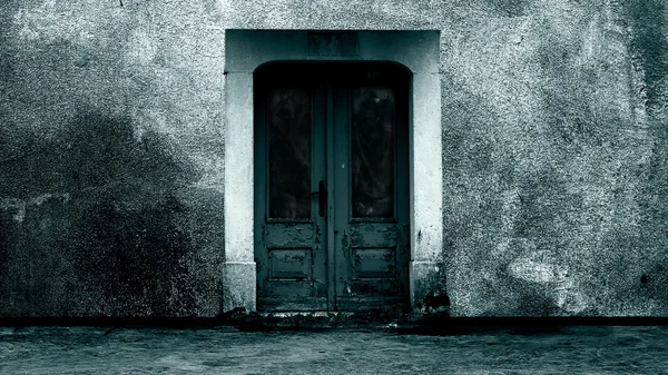 Horror scene of Mysterious door