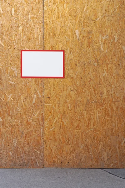 Particle board wall