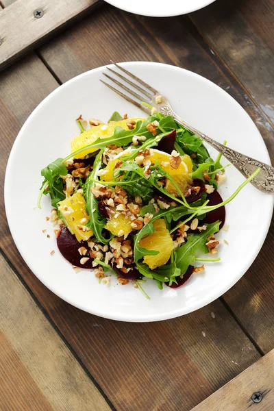 Winter salad with beets and citrus