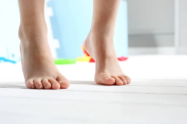 Children's bare feet