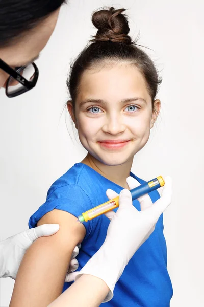 Diabetes in children - an injection of insulin