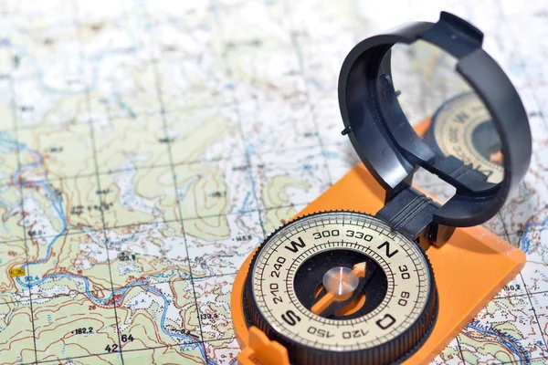 Compass & map - friends travelers.