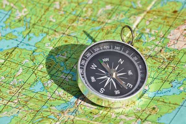 Compass & map - friends travelers.