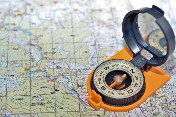 Compass & map - friends travelers.