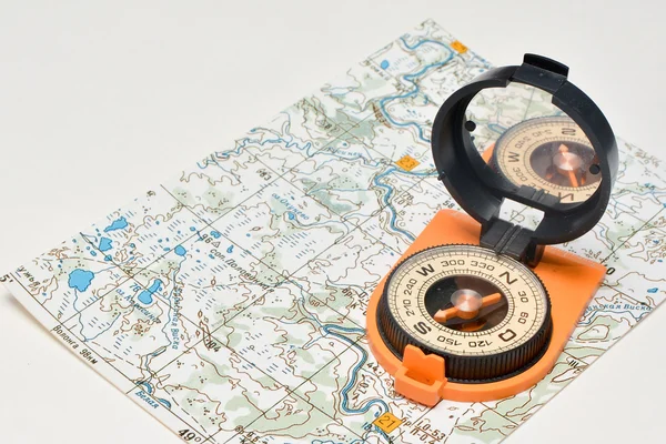 Compass & map - friends travelers.