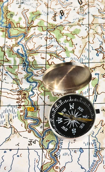 Compass and map.