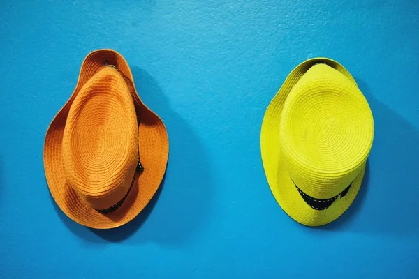 Orange and yellow hat
