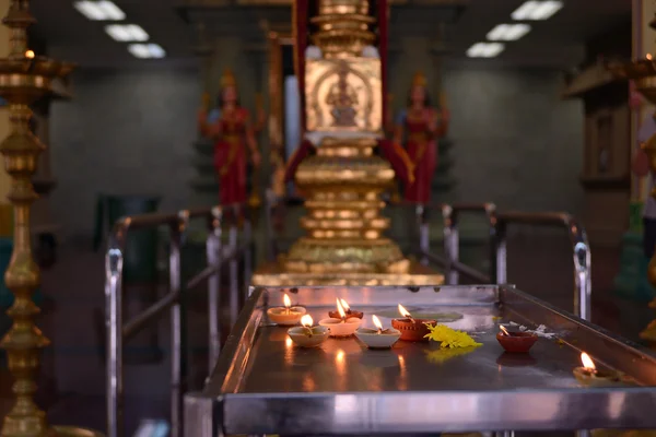 Candles in the Hindu temple