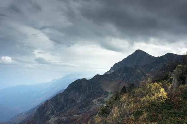 Caucasus Mountains. Mountain peaks of the Caucasus